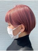 大人ショートボブ×前髪あり
