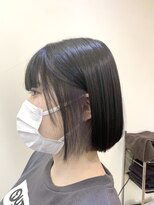 ビューティシモ 川越(Beautissimo)&nbsp;【板倉花連】*. パープルシルバー×ミニボブ.*