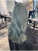 ミントカラー/ダブルカラー/ケアブリーチ/髪質改善/原宿