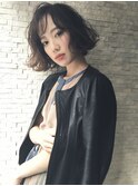 大人女性にフィットさせた、デザインボブスタイル
