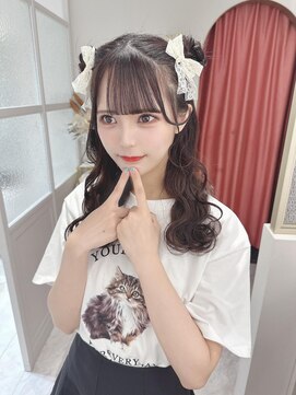 ランド 原宿表参道(LAND) ☆ツインお団子ヘアアレンジアイドル前髪巻きおろし