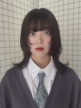 ディーン 名駅店(DEAN) ボブウルフ　ウルフカット　中性ウルフ　黒髪ウルフ　名古屋