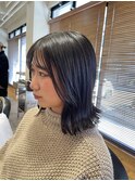 切りっぱなしボブ