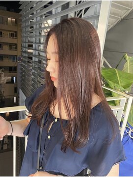 ジーナ 福岡天神(Zina) 艶ピンクブラウン【Zina福岡天神】