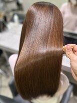 キュア 表参道(CURE)&nbsp;黒髪/グレージュカラー/ココアベージュ/ヘルシーロング/表参道