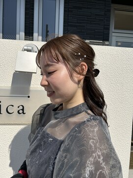 ヘアー テクニカ(hair Technica) ハーフアップ /岡山/十日市/大元/岡南