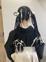 マップデザイン(map design)&nbsp;y2kヘアセット　編み込みアレンジ