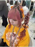 推し活ヘア×ツイン×ハート