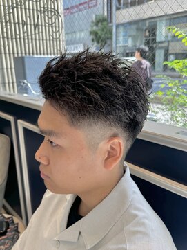 アンソル オブ リシェール(N'SOL of RICHAIR) ベリーショート/ダークアッシュ/ニュアンスパーマ/韓国マッシュ