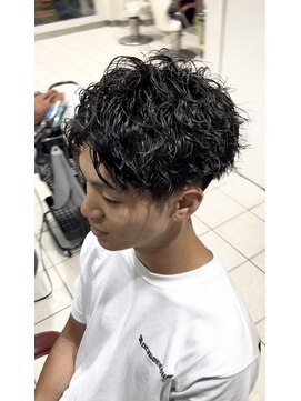 アース 天満橋店(HAIR & MAKE EARTH) 無造作パーマツーブロック刈り上げ