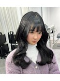 韓国ヘア ヨシンモリ くびれ巻き くびれヘア エクステ　YUKI