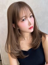 ロイ(Roi) 美髪ワンカールレイヤースタイル/20代30代40代/ミルクティー