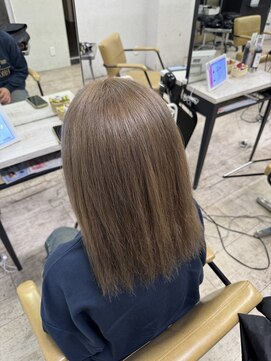 アジールヘア 所沢プロペ通り店(agir hair) ホワイトグレージュミルクティーハイトーンケアブリーチ所沢韓国