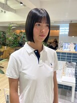 オーシャン(Ocean) 【OceanHair&Life田中愛梨】切りっぱなしボブ/ミニボブ/学生