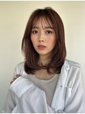 シースルーバングミディアムレイヤーカットp1北浦和20代30代40代