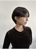 丸みショート×髪質改善カラー