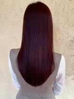 プリモ ココ 鍋島店(Primo coco.)&nbsp;髪質改善 ストレート 縮毛矯正 レッドブラウン チェリーレッド