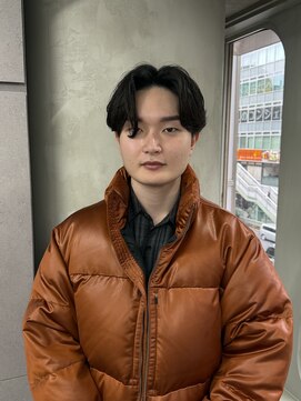 ニコ トウキョウ ロジック(nico TOKYO Logic) メンズセンターパートニュアンスパーマフェザーパーマ