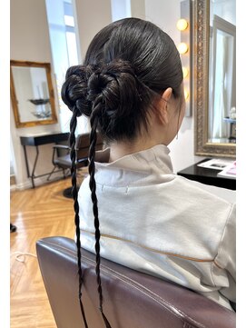 コワファースト  させぼ五番街店(COIFF1RST) ダブルシニヨンarrange★