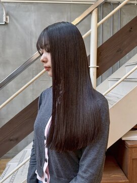 マッシュ 北堀江(MASHU) 美髪トリートメント／透明感カラー／ロングヘア