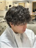 波巻きパーマ