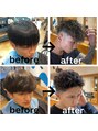 アダリル 川越(aDALil)&nbsp;上バロックパーマ×ハイライト下テーパードフェード仏陀パーマ