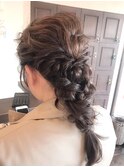 お呼ばれ編みおろしアレンジ