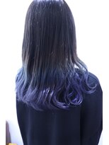 ヘアーワークス ボナ(HAIR WORKS bona.) ネイビーグラデーション