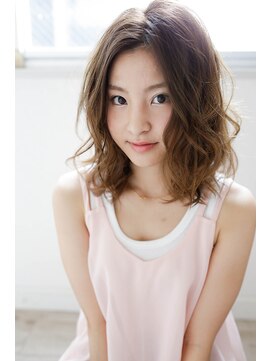 ロロネー 森ノ宮キューズモール(Lolonois) 【Lolonois森ノ宮】センターパート×ふわミディ(藤岡なおき)