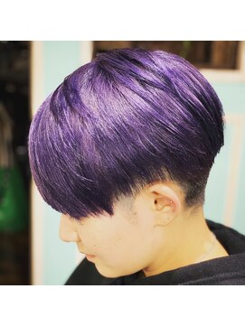 ミエルヘアーエスト 新宿店(mielhair est) ヴィヴィッドカラー×パープルガーネット