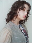モテ髪  外ハネボブ セクションカラー ペールベージュ