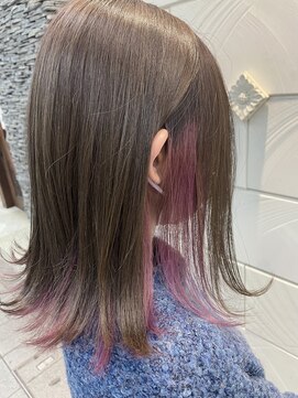 フィッティ 横須賀中央店(fiti) インナーカラー×パープル