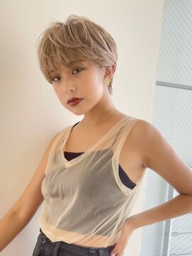 イヴォークトーキョーオーサカ(EVOKE TOKYO osaka) おしゃれハイトーンマッシュショート