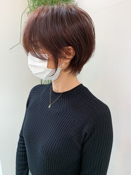 ミィ 表参道(mee.) 【mee.】ハセガワヒトシ くびれショート レッドブラウン