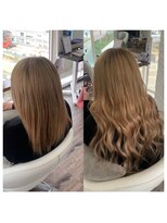 クラン ヘアーアンドスタジオ(CLAN hair & studio)&nbsp;ハイトーンエクステブリーチインナーミルクティーベージュ