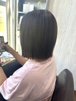 コルテ 倉敷西坂店(CoRte.)&nbsp;美シルエットボブ/ぱっつん前髪/アッシュブラック