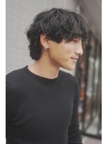 ミューズ バイ ケンジ(MUSE by KENJE) メンズツイスパ波巻きウルフ縦落ちショート