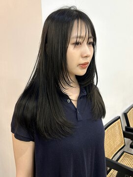 オルセン(OLSEN) レイヤーカット/オリーブカラー/２Way前髪