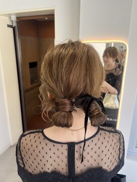 エイム(AiM) タイトヘアセット/アップヘア/ローポニー/結婚式ヘアセット