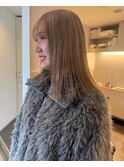 ワンブリーチでできる柔らかいミルクティーベージュ