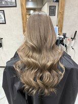 サニー 渋谷(SUNNY) バレイヤージュ、ハイライト、レイヤーロング、グレーベージュ