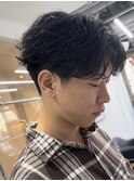 波巻きパーマツイストスパイラルパーマメンズカット名駅名古屋