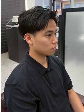 ソレイユ バイ アルフレッド(SOLEIL by alfRed) ツーブロック　刈り上げ　アップバング　ビジネスショート