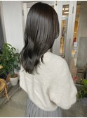 ブリーチなし暗めグレージュカラー【荒川】