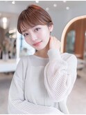 ミディアムレイヤー/大人可愛い/髪質改善/シースルーバング