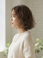 ビュートリアム265(BEAUTRIUM 265)&nbsp;#30代40代　ウェーブボブ　パーマボブくせ毛風パーマニュアンス