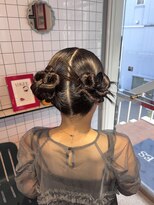 ヘアー アレス(hair ales)&nbsp;カチモリ カチモリヘア 結婚式ヘア ヘアセット ヘアアレンジ