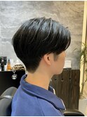 大人のメンズショートヘアセンターパート【カミケンオム/福島】