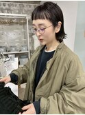 耳掛けボブ/ぱっつんバング