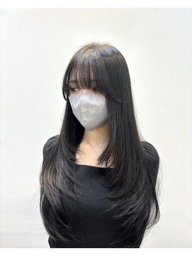 ノットバイベル 大宮(knot by belle) 《Hana》韓国レイヤー/ダークグレージュ/黒髪艶カラー/小顔/大宮